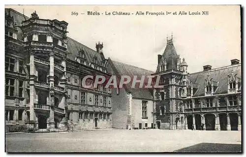Ansichtskarte AK Blois Le Chateau Aile Francois 1er et Aile Louis XII