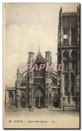 Cartes postales Dieppe Eglise Saint Jacques