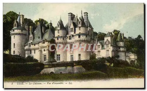 Cartes postales Usse Le Chateau Vue d&#39Ensemble