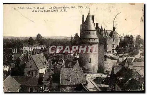 Cartes postales Langeais Le chateau Et La Ville