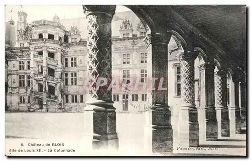 Ansichtskarte AK Chateau De Blois Alle De Louis XII La Colonnade