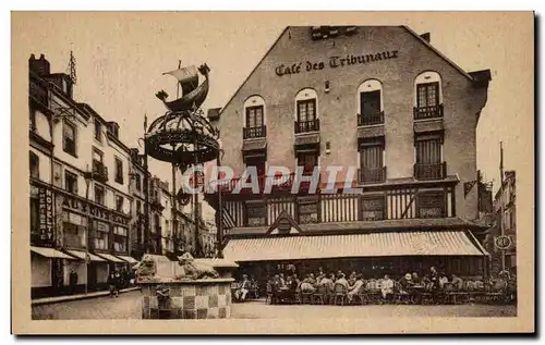 Cartes postales Dieppe Ancien Cabaret De l&#39Horloge (1736) Cafe des tribunaux