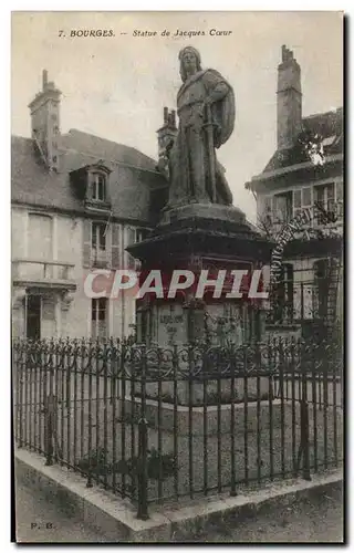 Cartes postales Bourges Statue De Jacques Coeur