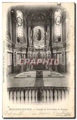 Cartes postales Boulogne Sur Mer Chapelle De Notre Dame De Boulogne