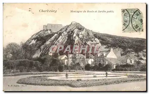 Cartes postales Cherbourg Montagne Du roule Et Jardin Public