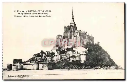 Cartes postales Mont Saint Michel Vue Generale Generale