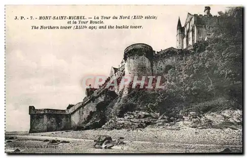 Cartes postales Mont Saint Michel La Tour du nord Et la Tour boucle