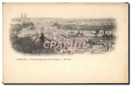 Ansichtskarte AK Saint Lo Vue Generale Prise de la Falaise