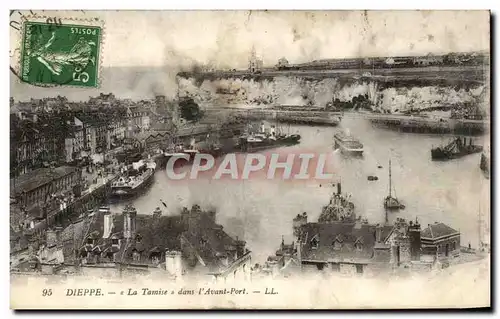 Cartes postales Dieppe La Tamise Dans l&#39Avant Port