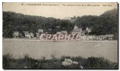 Cartes postales Villequier Vue Generale Prise de la Rive Gauche