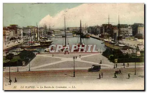 Ansichtskarte AK Le Havre Le Bassin du Commerce Bateaux