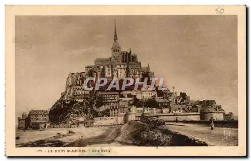 Ansichtskarte AK Le Mont St Michel Cote sud