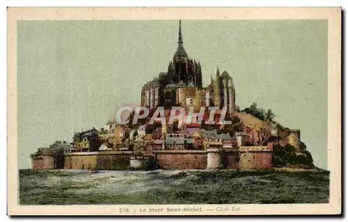 Cartes postales Le Mont St Michel Cote Est