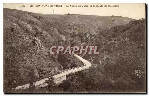 Ansichtskarte AK Environs de Vichy La Vallee du Jolan et la Route de Malavaux
