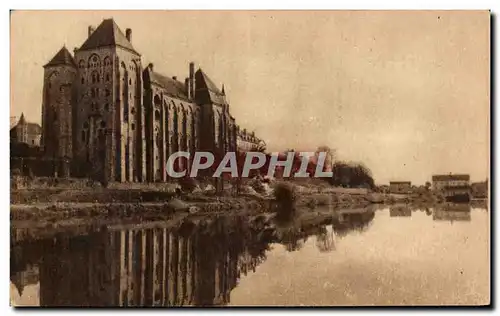 Ansichtskarte AK L&#39Abbaye de Solesmes Vue de la Rive droite de la Sarthe