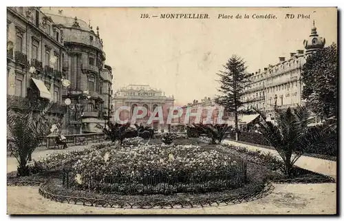 Cartes postales Montpellier Place de la Comedie