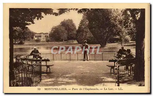 Cartes postales Montpellier Parc de l&#39Esplanade Le Lac