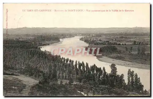 Cartes postales Le Tarn et Garonne Environs de Saint Loup Vue Panoramique de la Valle de la Garonne