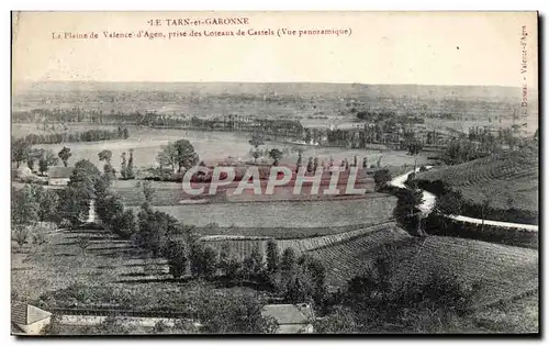 Ansichtskarte AK Le Tarn Et Garonne La Plaine de Valence d&#39Agen prise des coteaux de Castels