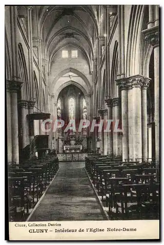 Cartes postales Cluny Interleur de l&#39Eglise Notre Dame