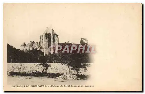 Ansichtskarte AK Environs De Cherbourg Chateau De Saint Sauveur Le Vicomte