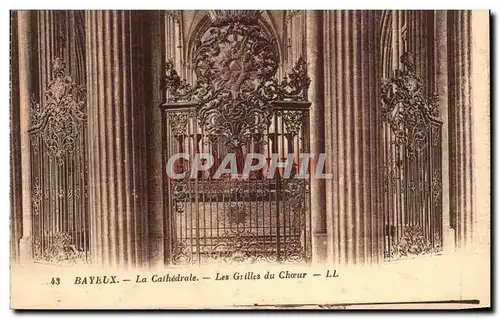 Cartes postales Bayeux La Cathedrale Les Grilles Du Choeur