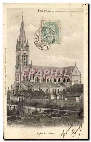 Ansichtskarte AK Fayl Billot Le Eglise Notre Dame