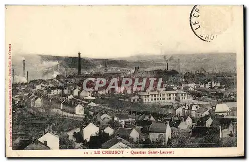 Cartes postales Le Creusot Quartier Saint Laurent