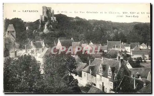 Cartes postales Lavardin La Vue Generale Et Le Chateau