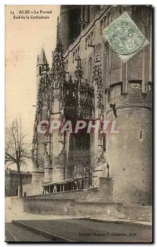 Cartes postales Albi Le Portail Sud De La Cathedrale