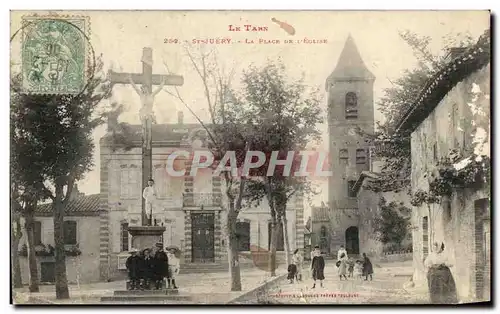 Cartes postales Le Tarn St Juery La Place De L&#39Eglise Enfants