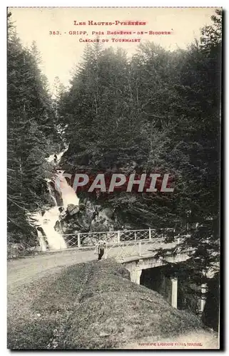 Cartes postales Les Hautes Pyrenees Gripp Pres Bagneres De Bigorre Cascade Du Tourmalet