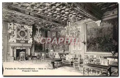 Cartes postales Palais De Fontailbleau Salon De Francois 1er