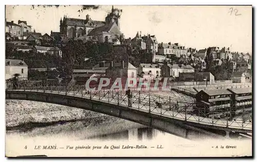 Cartes postales Le Mans Vue Generale Prise Du Quai Ledru Rollin