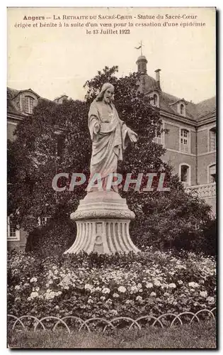 Cartes postales Angers La Retraite Du Sacre Coeur Statue Du Sacre Coeur