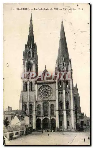 Cartes postales Chartres La Cathedrale