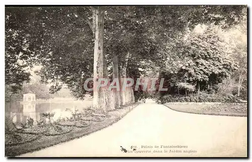 Ansichtskarte AK Palais de Fontainebleau Allee couverte dans le Jardin anglais