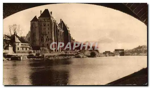 Ansichtskarte AK L&#39Abbaye De Solesmes Vue sous le Pont