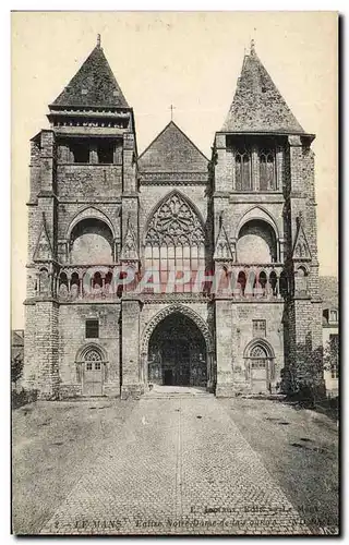 Ansichtskarte AK Le Mans Eglise Notre Dame de la Couture