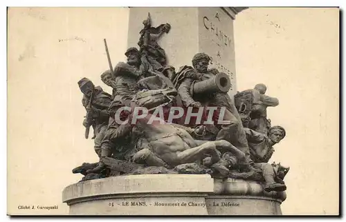 Cartes postales Le Mans Monument de Chanzy la Defense Militaria