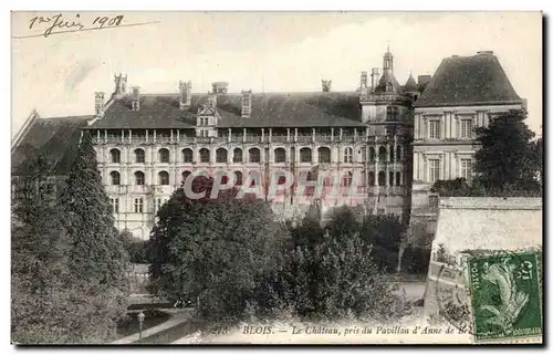 Ansichtskarte AK Blois Le Chateau pris du Pavillon d&#39Anne de Bretagne