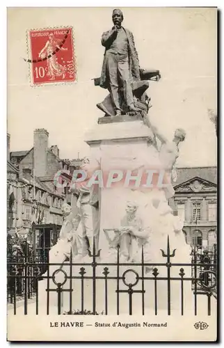 Cartes postales Le Havre Statue d&#39Augustin Normand