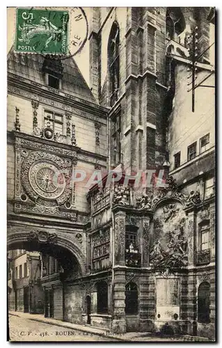 Cartes postales Rouen La grosse Horloge