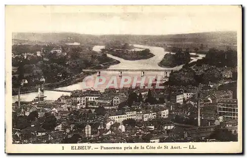 Cartes postales Elbeuf Panorama pris de la Cote de St Auct