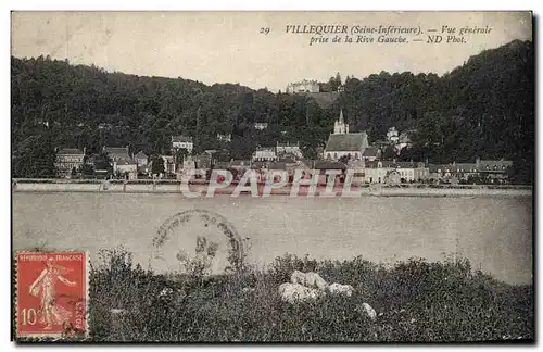 Cartes postales Villequier Vue Generale Prise de la Rive Gauche