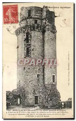 Cartes postales Montlhery La Tour Possede 6 Etages