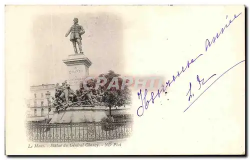 Cartes postales Le Mans Statue du Generall Chanzy Militaria