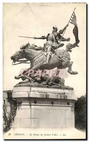 Cartes postales Chinon La Statue De Jeanne d&#39Arc