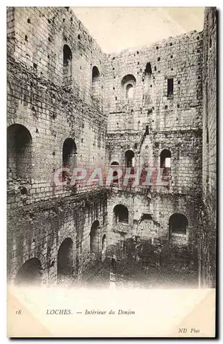 Cartes postales Loches Interieur Du Donjon