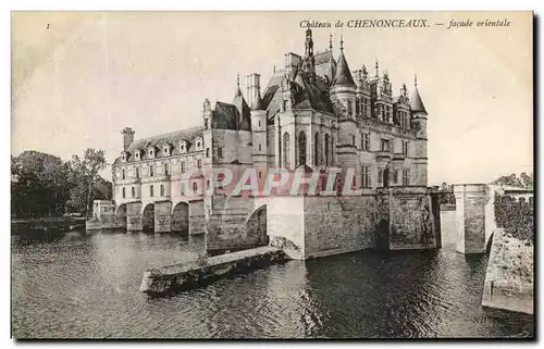 Cartes postales Chateau De Chenonceaux Facade Orientale